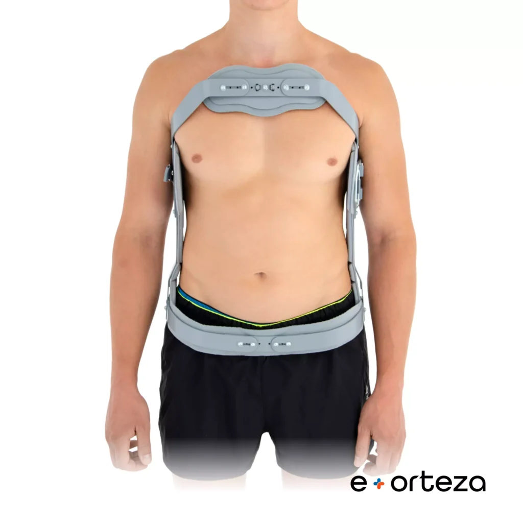 Zastosowanie ortezy zegarowej na kolano 2 Gorset stabilizująco unieruchamiający typu Jewetta AM-GJ-01