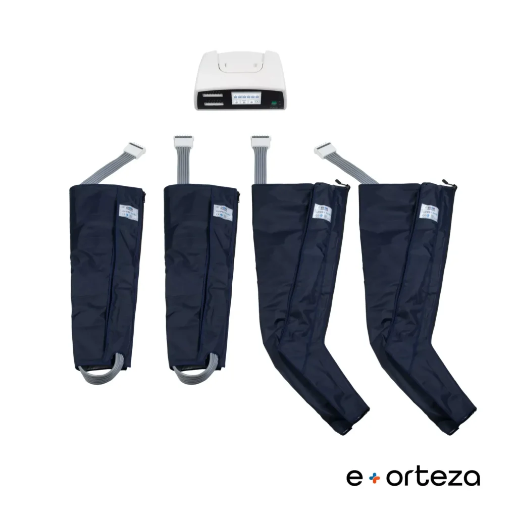 Zastosowanie ortezy zegarowej na kolano 5 Urządzenie do drenażu limfatycznego model CompressMed C1